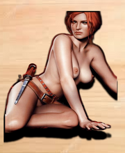 Load image into Gallery viewer, Triss Merigold witch playstation nude vinyl sticker

