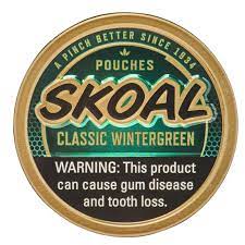 skoal wintergreen pouches