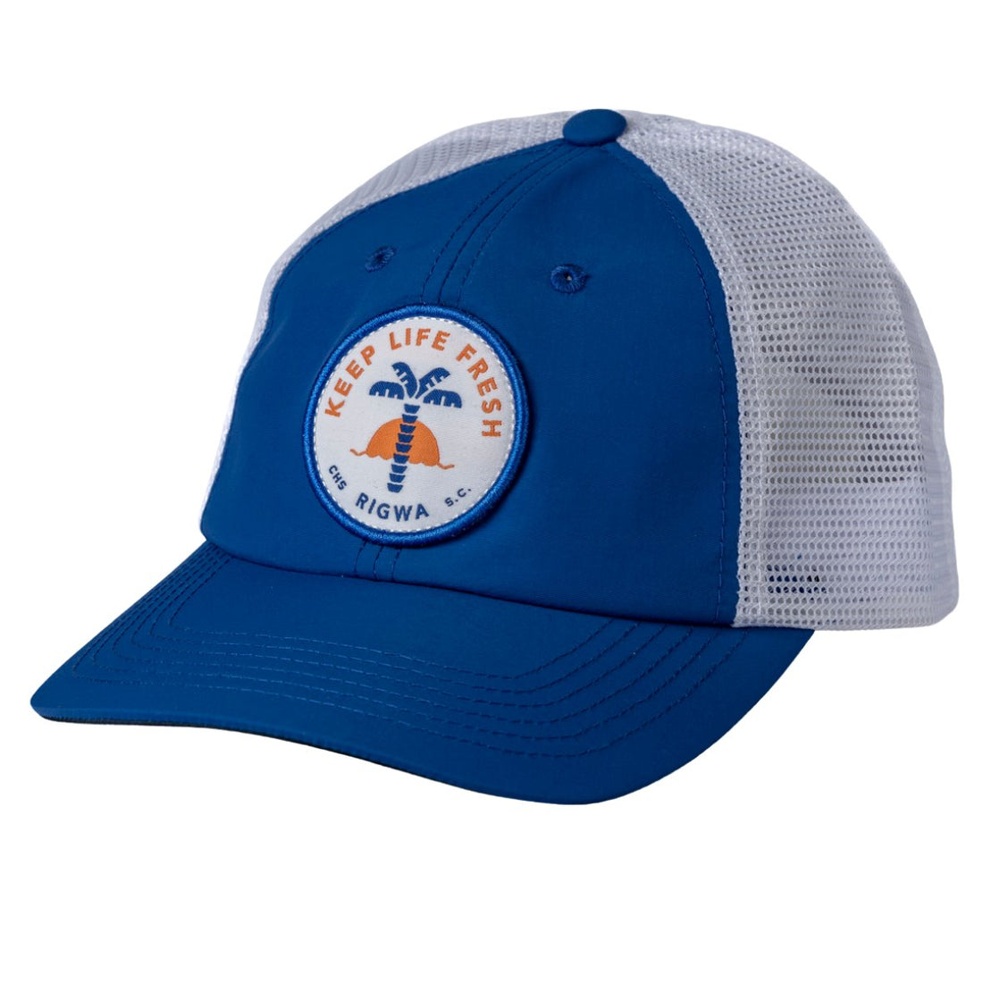 Mesh Hat | Trucker Hat | Hook+Gaff Light Blue Hat
