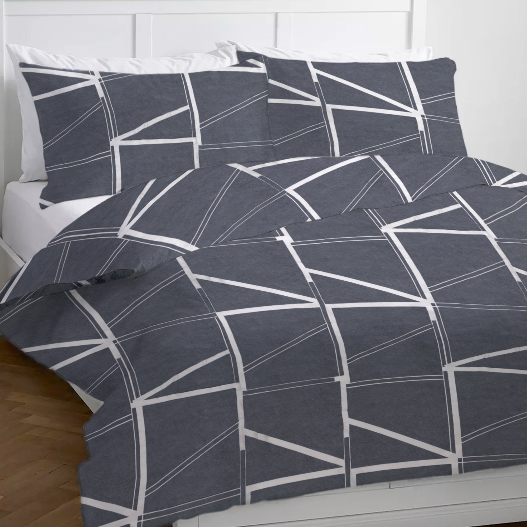 geometric duvet cover set