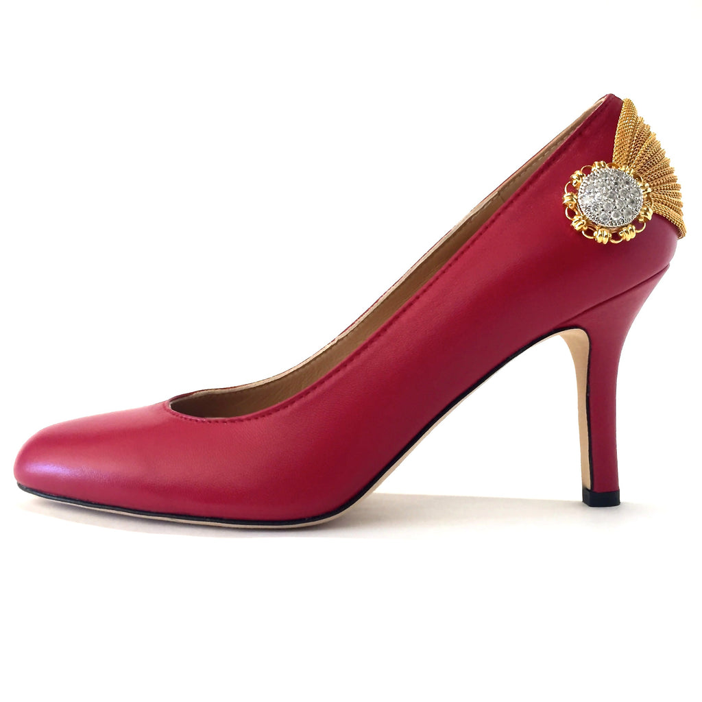 crimson red heels