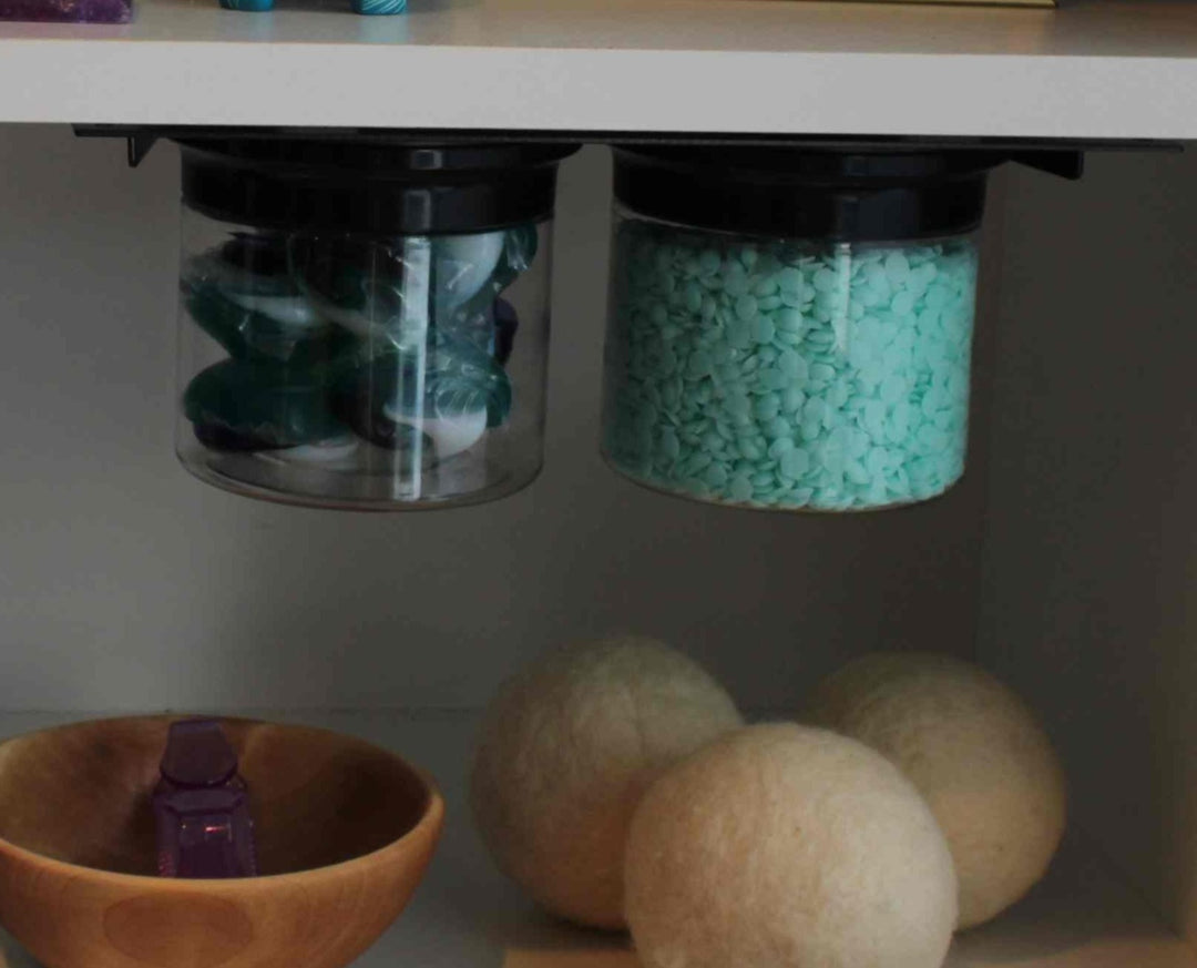 Bathroom Air Tight Stash Jars Canister Set, Unique Under Shelf Organiz –  Vascito
