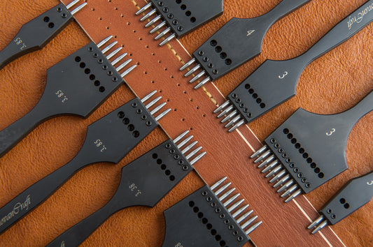 Leather Craft Scale Ruler Anti-cutting Hand Ruler Leather Cutting