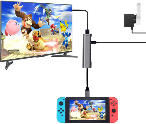 QGeeM 5 in 1 hub for Nintendo switch