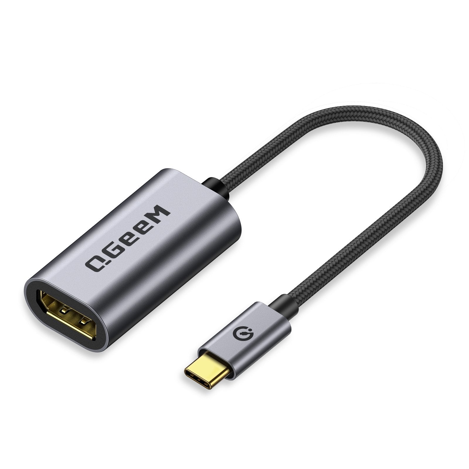 QGeeM USB C to HDMI Adapter 4K Cable, USB Type-C to HDMI Adapter  [Thunderbolt 3/4] HDMI Adapter for MacBook Pro/Air, iPhone 15/15 Pro/15 Pro  max, Dell