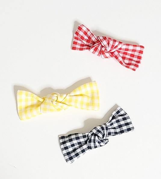 [Handmade] Pong Pong Plaid Hair Pin-holiholic.com