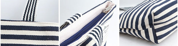 Sailor Stripe Shopper Bag-holiholic.com