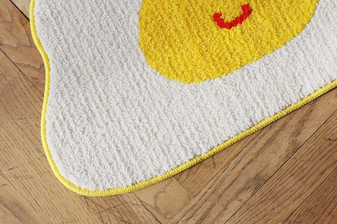 [ROMANE] Fried Egg Décor Rug-holiholic.com