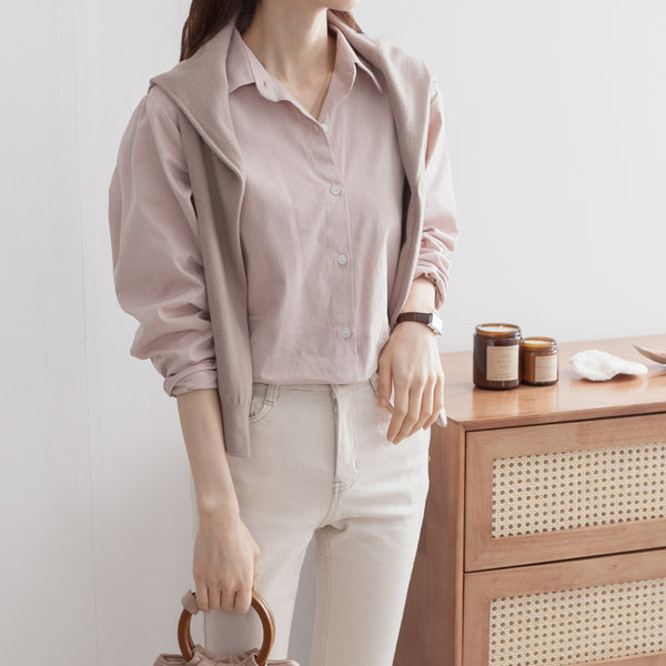 Basic Daily Cotton Shirts -holiholic.com