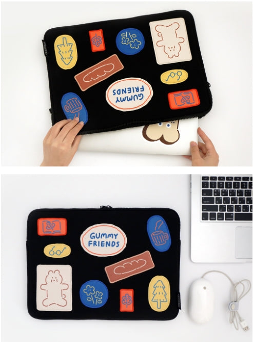 [ROMANE] Brunch Brother Laptop Pouch-holiholic.com