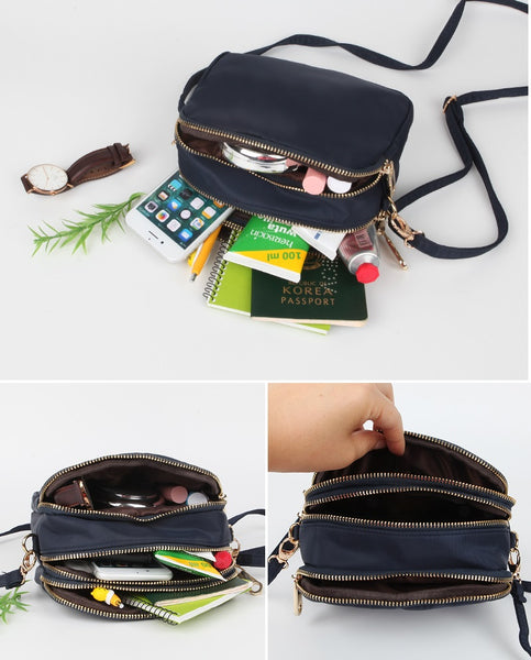 Dual Zip Mini Cross Bag-holiholic.om