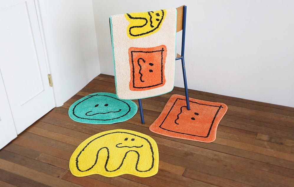 [ROMANE] Ugly Monster Runner Rug-holiholic.com