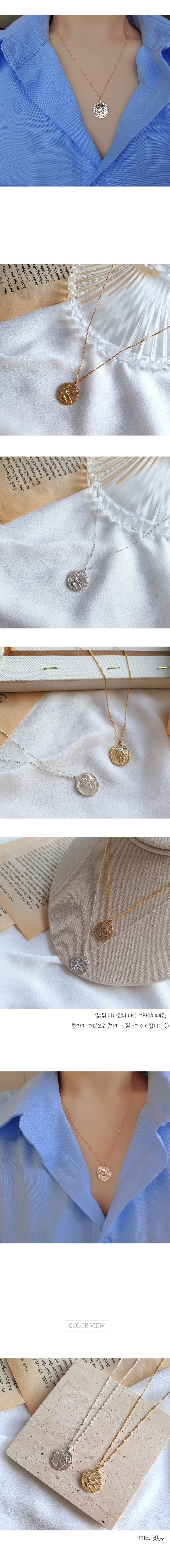 [92.5 Silver] Vintage Simple Necklace with Pendant-Holiholic