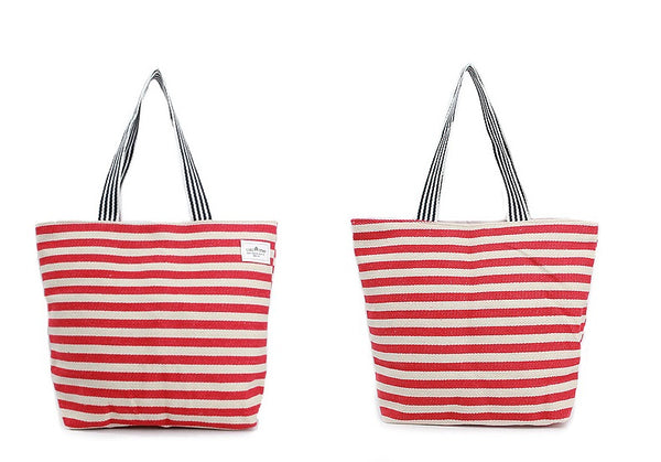 Sailor Stripe Shopper Bag-holiholic.com