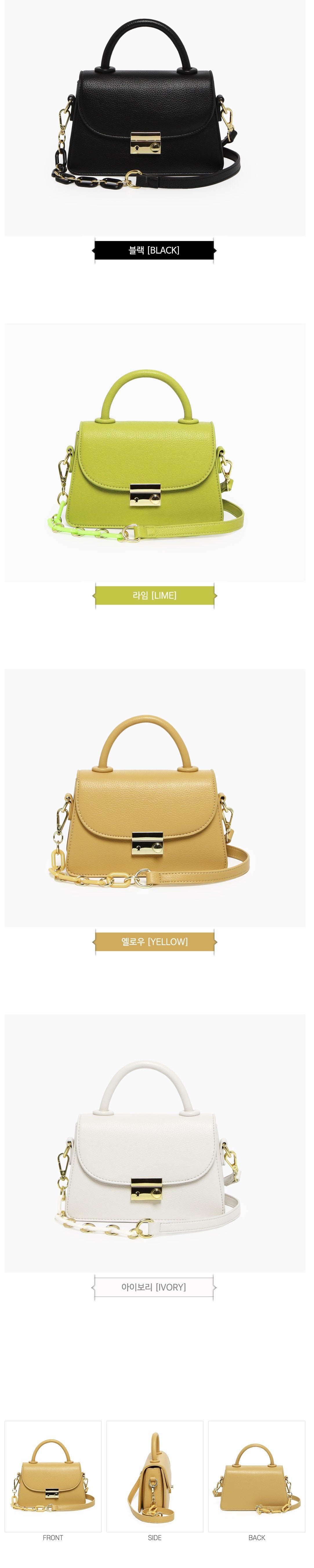 Acrylic and Leather Mixed Shoulder Strap Bag-Holiholic