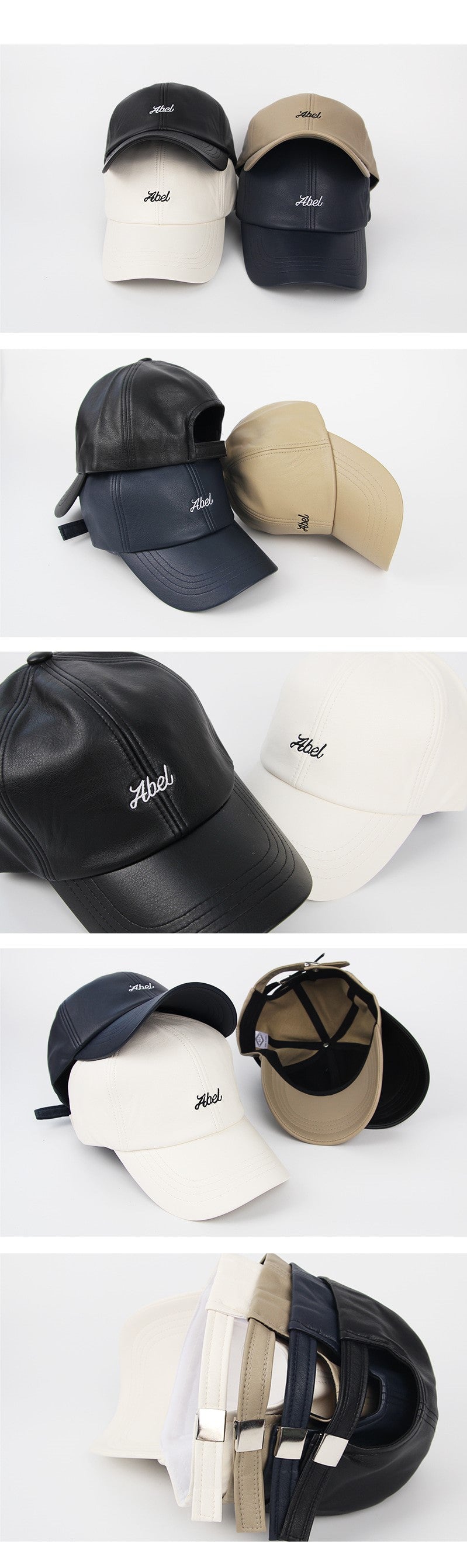 Abel Leather Ball Cap-holiholic.com