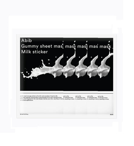 [Abib] Gummy Sheet Mask Milk Sticker 5 Sheets-Holiholic