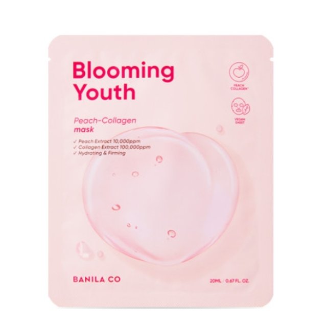[BANILA CO] Blooming Youth Peach Collagen Mask-Holiholic