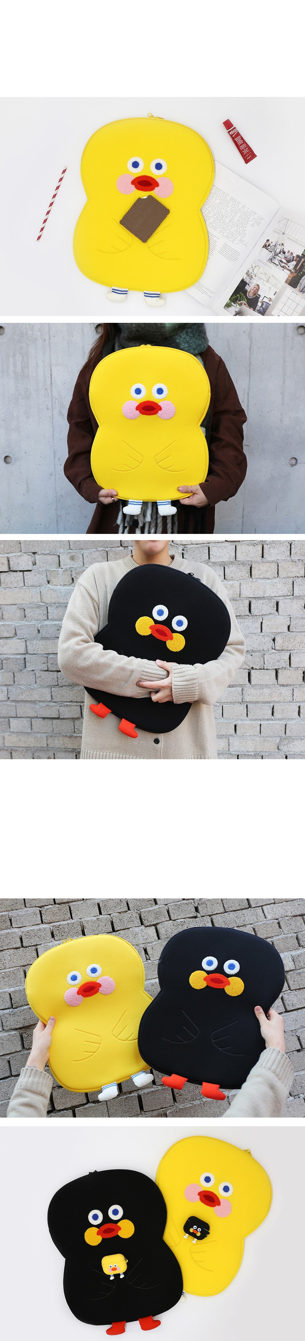 [ROMANE] Duck Shape Laptop Pouch-holiholic.com