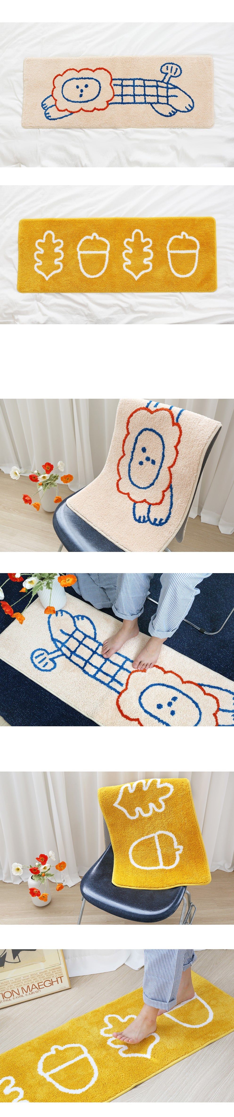 [ROMANE] Brunch Brother Runner Rug – 2 types-holiholic.com