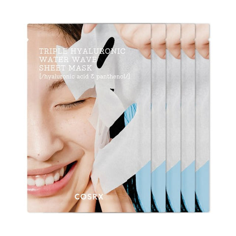 [COSRX] Triple Hyaluronic Water Wave Sheet Mask 5ea-Holiholic