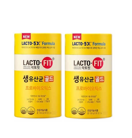 [Chong Kun Dang] 1+1 NEW LACTO-FIT Probiotics Gold 30 Sticks-Holiholic
