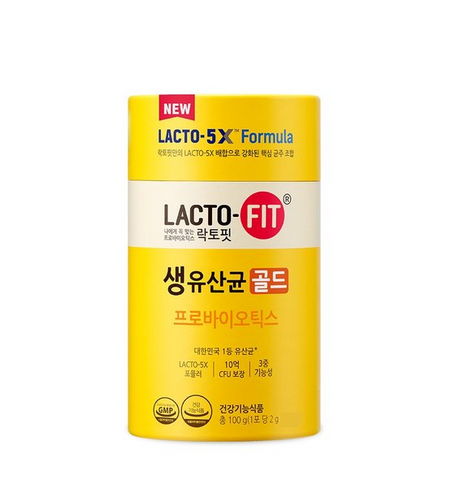 [Chong Kun Dang] NEW LACTO-FIT Probiotics Gold 30 Sticks-Holiholic