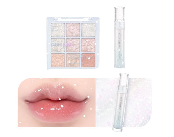 [DASIQUE] Holiday Snow Ball Shadow Palette + Lip Gloss Set-Holiholic