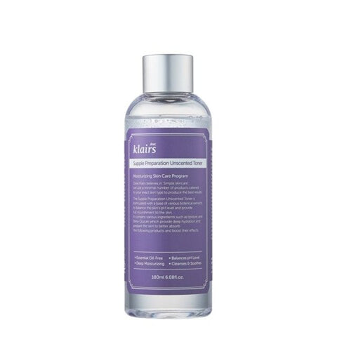 [Dear, Klairs] Supple Preparation Unscented Toner 6.08oz  180ml-Holiholic