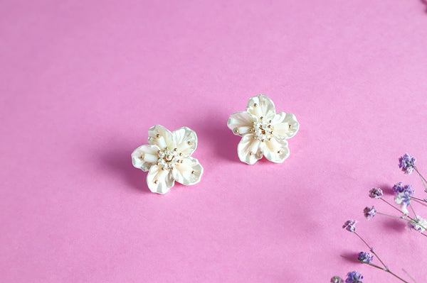 Dorothy Flower Stud Earring-holiholic.com