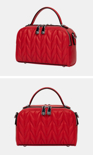 Double Strap Mini leather Bag-Holiholic.com