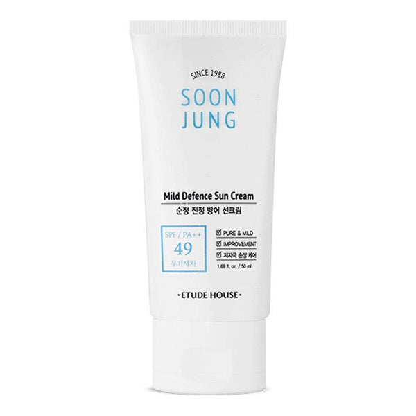 [ETUDE HOUSE] Soon jung Mild Defense Sun Cream SPF49 PA++ 50ml-Holiholic