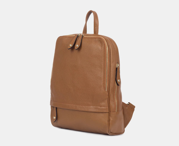 Enzo Flatz Leather Backpack-holiholic.com