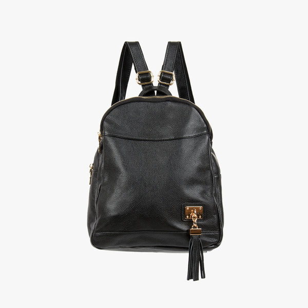 Erika Tassel Leather Backpack-holiholic.com