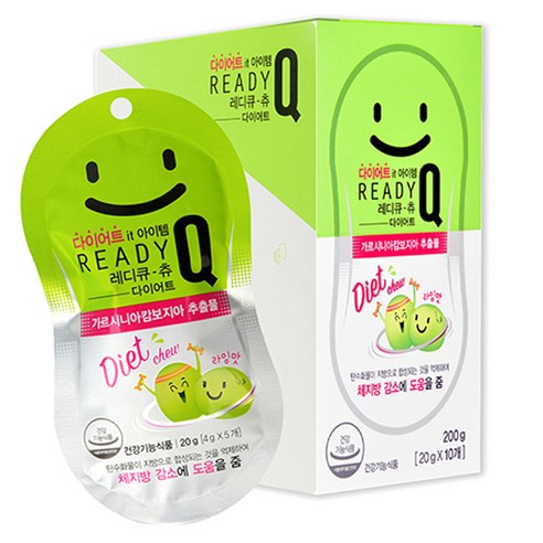 [HANDOK] Ready Q Chew Diet Lime Flavor 20g * 10packs