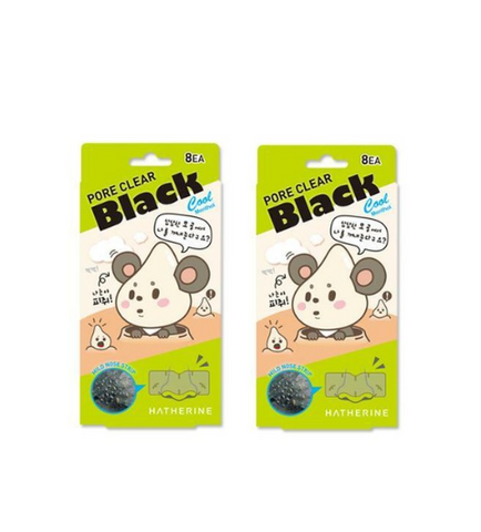 [HATHERINE] 1+1 Pore Clear Black Nose Strips