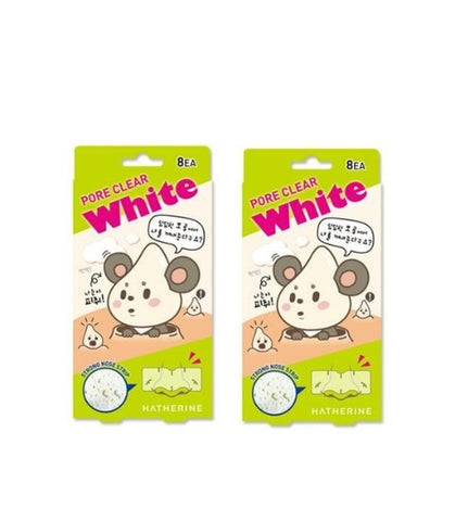 [HATHERINE] 1+1 Pore Clear White Nose Strips-Holiholic