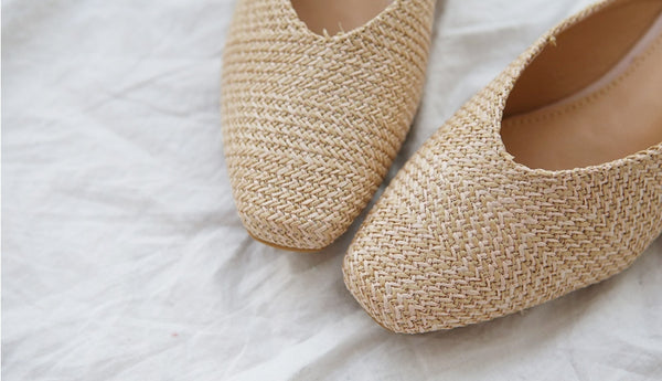 Hello Rattan Woven Mules-holiholic.com