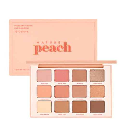 [Holika Holika] Piece Matching Eye Shadow #Mature Peach-Holiholic