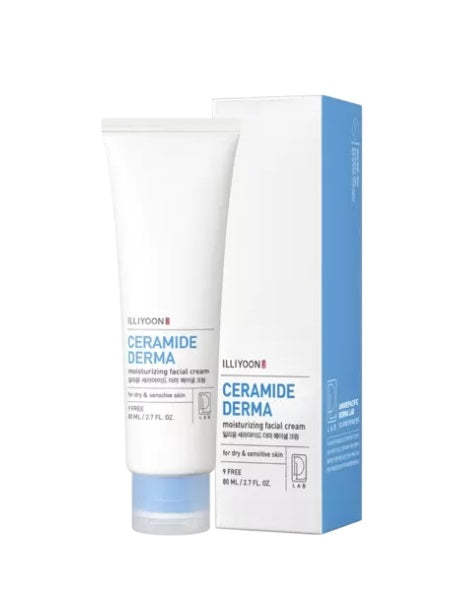 [ILLIYOON] Ceramide Derma Moisturizing Facial Cream 80ml-Holiholic