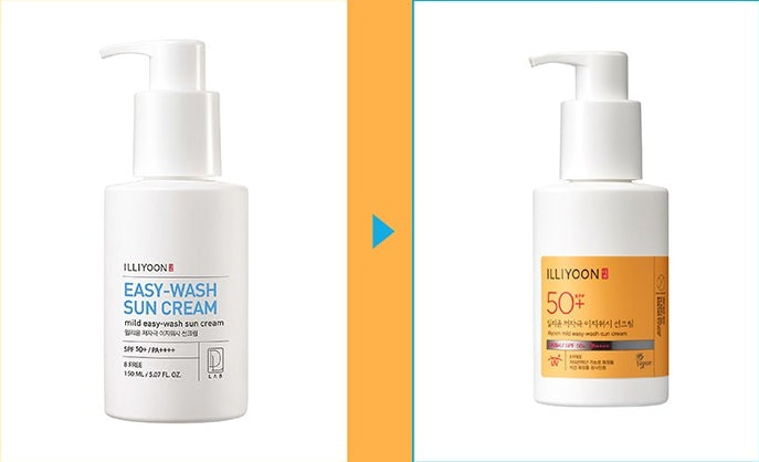 [ILLIYOON] Mild Easy Wash Sun Cream SPF50+ PA++++ -Holiholic