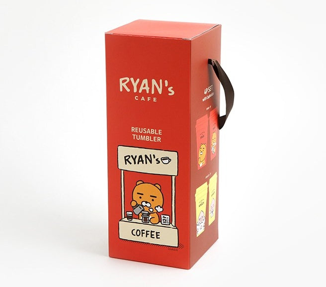 [Kakao Friends, Little Friends] Ryan Cafe Reusable Tumbler Set-Holiholic