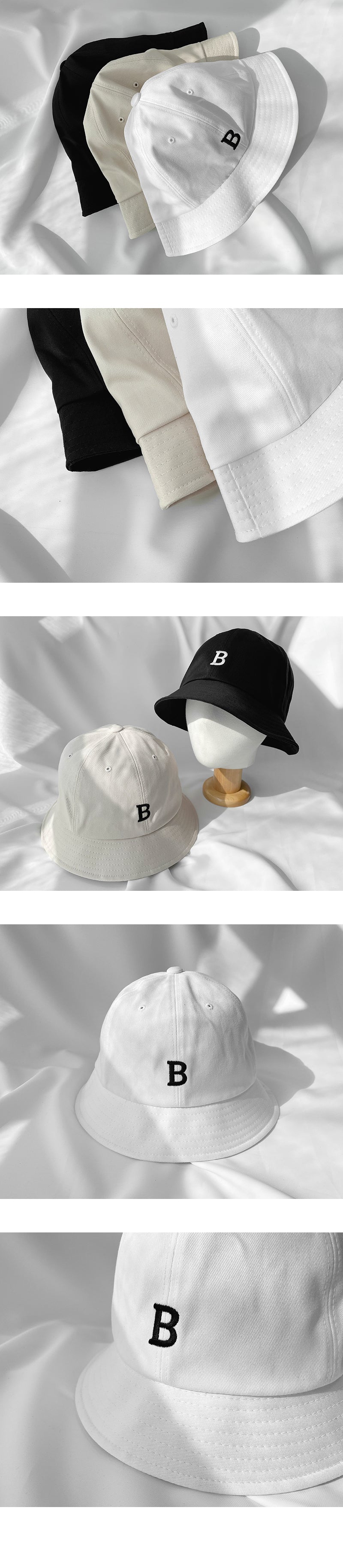 Letter Embroidery Bucket Hat-Holiholic