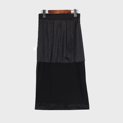 Minimal Side Split Skirt-holiholic.com