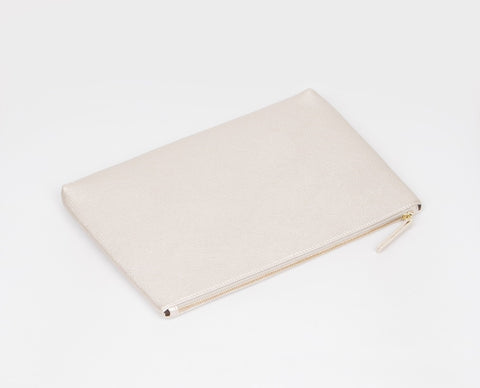 Minimalist Zip Top Clutch-holiholic.com