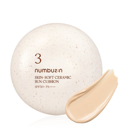 [Numbuzin] No.3 Skin Soft Ceramic Sun Cushion SPF50+ PA++++-Holiholic