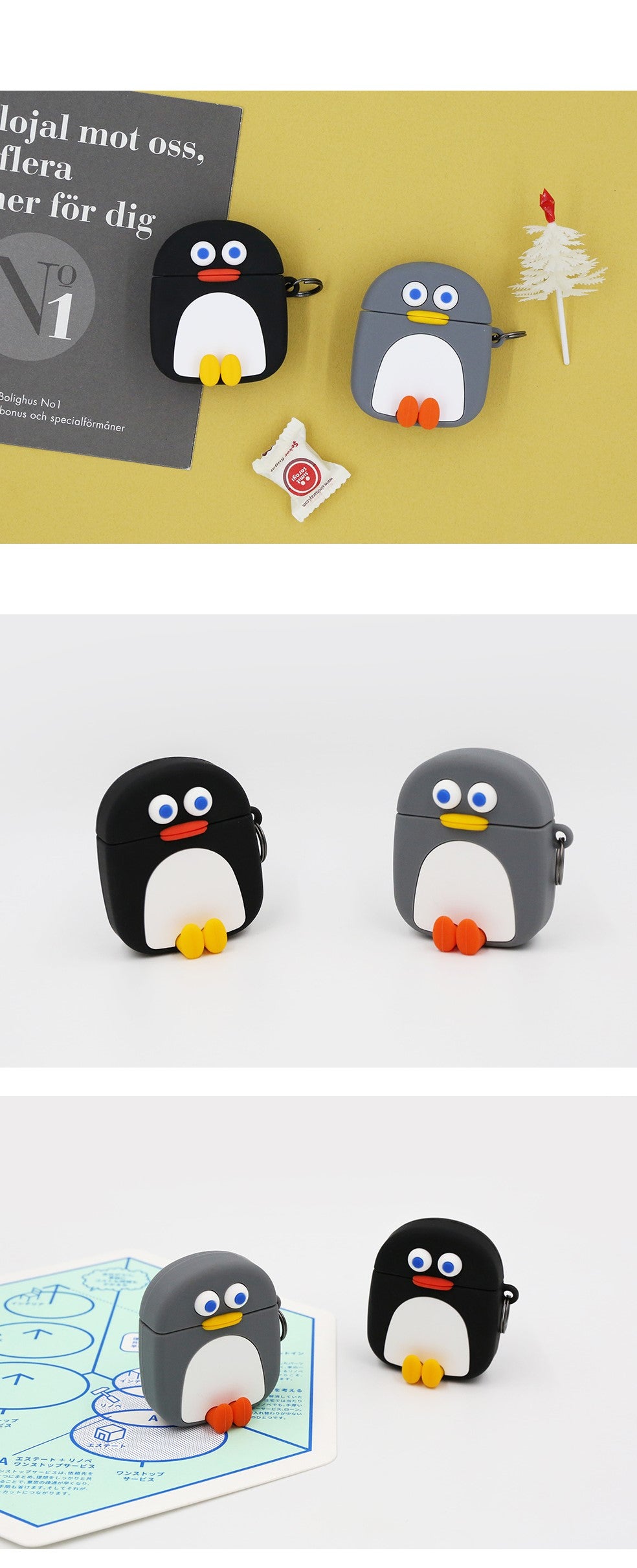 [ROMANE] Brunch Brother AirPods Case – Penguin