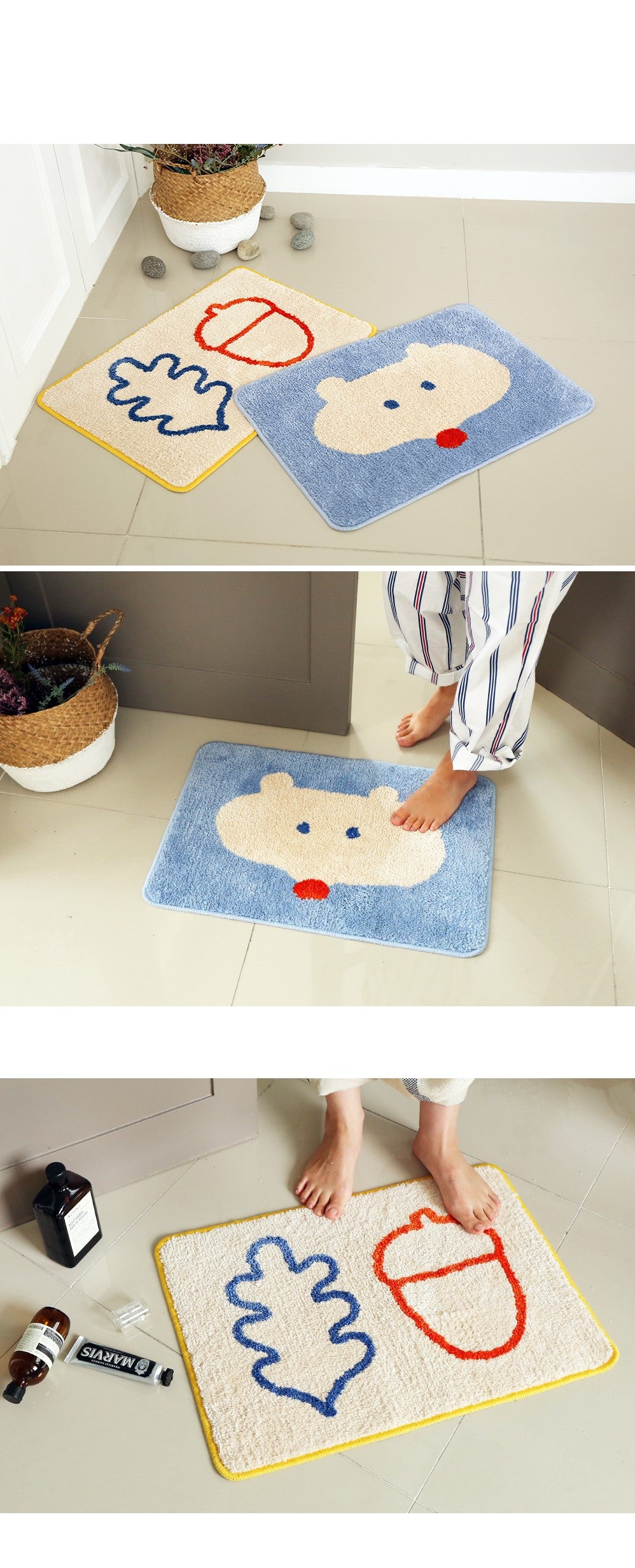 [ROMANE] Brunch Brother Bath Rug-holiholic.com