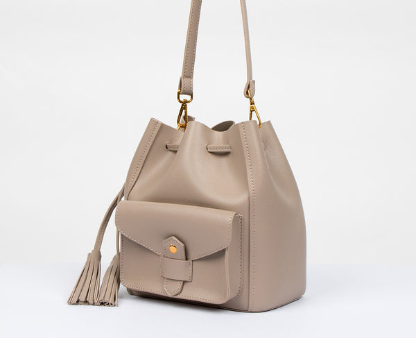 Rebecca Tassel Bucket Bag-holiholi.com