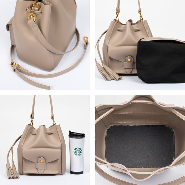 Rebecca Tassel Bucket Bag-holiholi.com